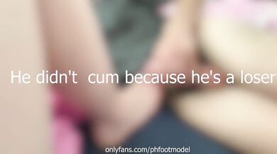Foot addict loser gets destroyed by merciless femdom feet