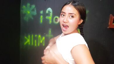 Milky rain from the squirtin milf latina teacher