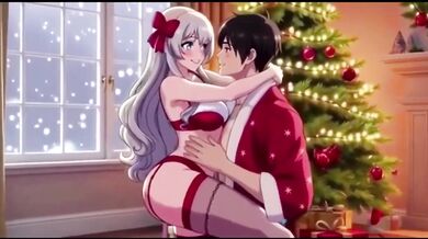 Christmas party with friend turns into wild sex orgy with big tits milf