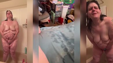 BBW Milf Destroys Pussy With Sex Toys In Shower Masturbation Compilation