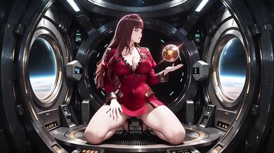 Red-Haired Commander’s Steamy Flight Suited Secrets in the Sci-Fi Cockpit