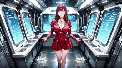 Red-Haired Commander’s Steamy Flight Suited Secrets in the Sci-Fi Cockpit