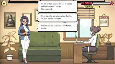 Profesora undressed game gamer jodered in anime HD