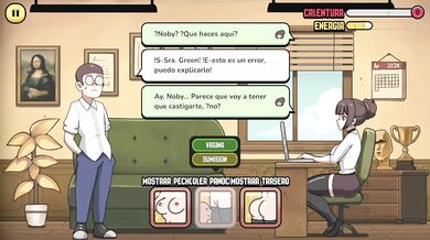 Profesora undressed game gamer jodered in anime HD