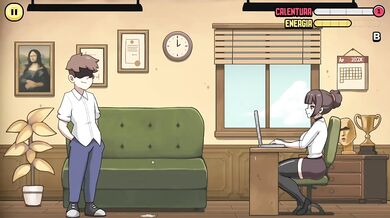 Profesora undressed game gamer jodered in anime HD