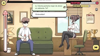 Profesora undressed game gamer jodered in anime HD