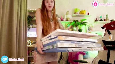 Ginger redhead teen stripped naked teased and teased in artful solo session
