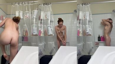 Petite blonde wife shower fucked raw after work