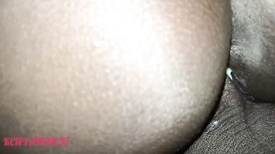 African amateurs ride black dick dripping pussy cream