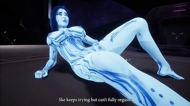 Cortana Gangbanged by Elites Anal Threesome Hentai orgasm