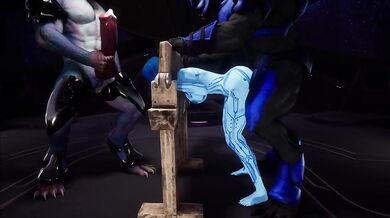 Cortana Gangbanged by Elites Anal Threesome Hentai orgasm