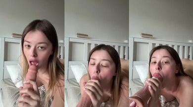Blonde college girl helps me undress then finger fucks shaved pussy raw on OnlyFans