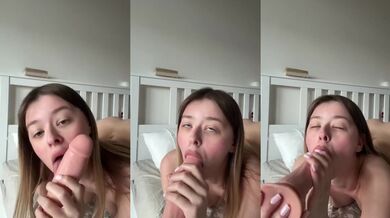 Open your mouth and make my pussy feel good college blonde rides dildo