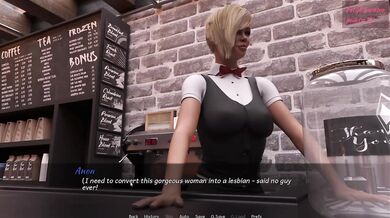 Quick cum drops during intense 3D gaming masturbation action