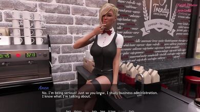 Quick cum drops during intense 3D gaming masturbation action