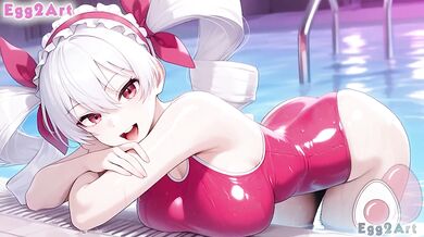 Yozakura Futaba big tits swimsuit blow job cum oozin rough hentai