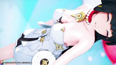 Astra Yao absolutely destroyed her big ass and tits dancing raw cum gutters MMD LILAC