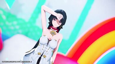 Astra Yao absolutely destroyed her big ass and tits dancing raw cum gutters MMD LILAC