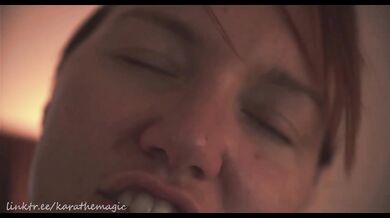 Redhead Bound Hands Teased to Screaming Orgasm