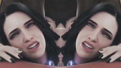 Black cocks destroy hot anime girl in 3D hardcore anal