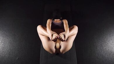 Yoga gal gets destroyed releasing hidden tension with orgasm