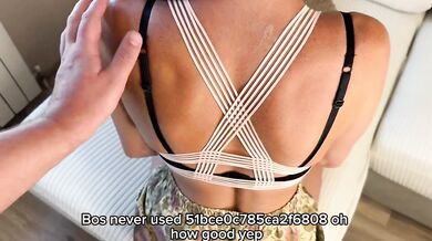 Stepmom’s Sunburn Soothed by Stepson’s Cock and Cum on Her Tits
