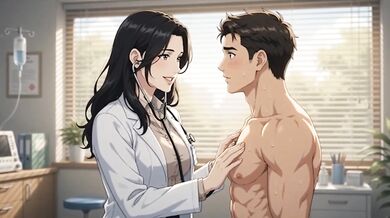Doctor’s touch turns stepmom into desperate whore