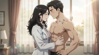Doctor’s touch turns stepmom into desperate whore