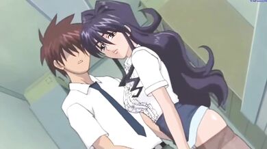 Interrupted sex turns slutty anime game into deep throat cumshot disaster