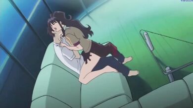 Interrupted sex turns slutty anime game into deep throat cumshot disaster