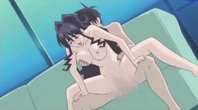 Interrupted sex turns slutty anime game into deep throat cumshot disaster