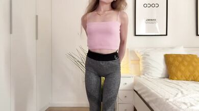 Would you play with my pussy after work amateur college solo blonde shaved masturbation