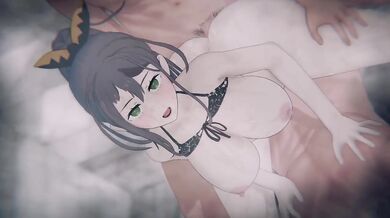 Shaula's master's reward makes tower guardian choke on thick creampie