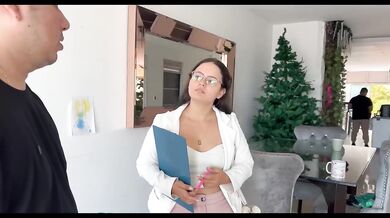 Real estate agent gets fucked raw and hard by latina milf in hd bondage