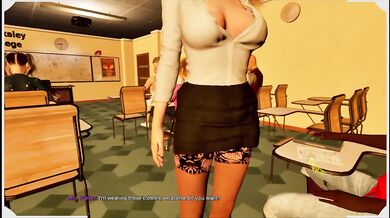 Miss Parker’s tight dress ruined the classroom her little office whore tease