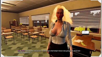 Miss Parker’s tight dress ruined the classroom her little office whore tease