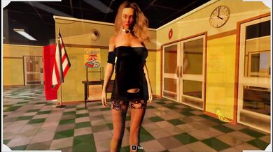 Miss Parker’s tight dress ruined the classroom her little office whore tease