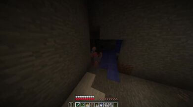 Reverse gangbang with 3 goblins in a cave POV blowjob