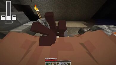 Reverse gangbang with 3 goblins in a cave POV blowjob