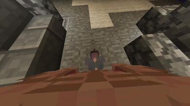 Reverse gangbang with 3 goblins in a cave POV blowjob