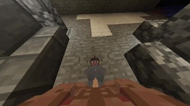 Reverse gangbang with 3 goblins in a cave POV blowjob