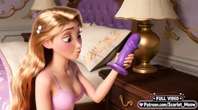 18 year old Rapunzel loses virginity in Tangled AI fuckfest