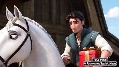18 year old Rapunzel loses virginity in Tangled AI fuckfest