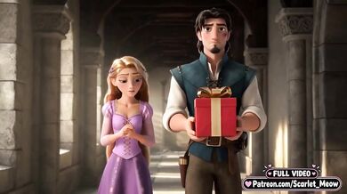 18 year old Rapunzel loses virginity in Tangled AI fuckfest