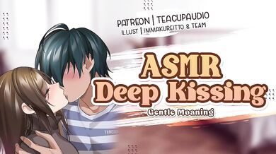 Deep Tongue Kissing ASMR Destroyed Me With Moaning Sloppy Audio