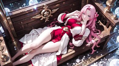 Blonde Angel’s Divine Kneeling Dream in Cloud Temple