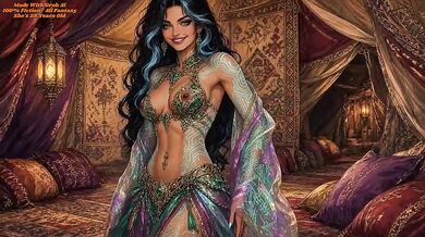 AI Sex Bot Zahara destroyed alone with dripping wet holes