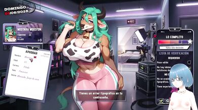 Hentai Vtuber gameplay destroys next girl raw sloppy anime cum