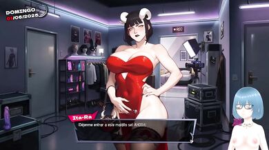 Hentai Vtuber gameplay destroys next girl raw sloppy anime cum