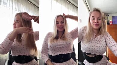 Big tits blonde slut masturbates till perfect orgasm onlyfans proof